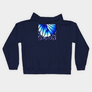 Beautiful Butterfly - Blue Kids Hoodie